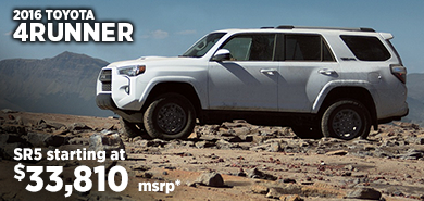Click to View 2016 Toyota 4Runner Model Details in Hodgkins, IL
