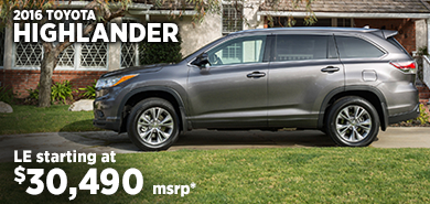 Click to View 2016 Toyota Highlander Model Details in Hodgkins, IL