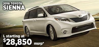 Click to View 2016 Toyota Sienna Model Details in Hodgkins, IL